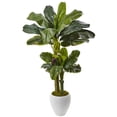 thumbnail image 1 of Nearly Natural 5967 Double Stalk Banana Tree in White Planter, 1 of 4