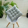 thumbnail image 2 of Hiroekza Outdoor Garden Patio Home Kitchen Office Sofa Chair Seat Soft Cushion Pad 45x45cm Gray-white stripes, 2 of 3