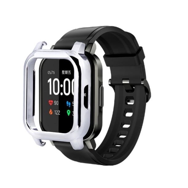 Funda Protectora de Tpu Suave Electrochapada onlyliua para Reloj Inteligente Haylou-Ls02