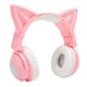 thumbnail image 1 of Auricular, Sonido Estéreo del Oído Gato auriculares de alta sensibilidad auricular lindo micrófono incorporable cable LED de 3,5 mm, 1 of 7