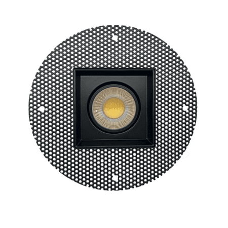 

Perlglow 4-inch Trimless Square Single Gimbal Downlight Luminaire Black Finish LED Recessed Light Fixtures 5CCT.