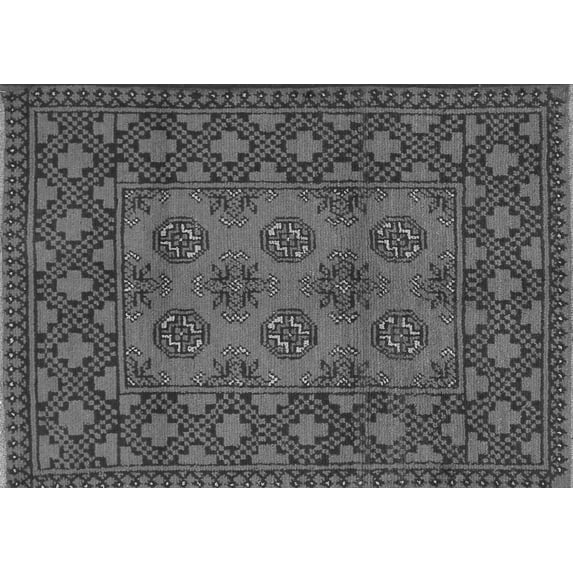 Ahgly Company Indoor Rectangle Persian Gray Traditional Area Rugs, 3' x 5'