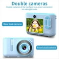 thumbnail image 4 of Nueva Mini CáMara para NiñOs CáMara de Fotos Digital Selfie Dual HD 720P Video Carga USB Pantalla A Color para Regalo de NiñOs Azul, 4 of 5