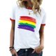 thumbnail image 1 of Fiudx Ofertas Flash Del Día Solo En Línea Blusas Estampadas Informales de Moda para Mujer Top de Cuello Redondo de Manga Corta, 1 of 4