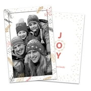 Personalized Hand Drawn Line Art Photo Holiday Card