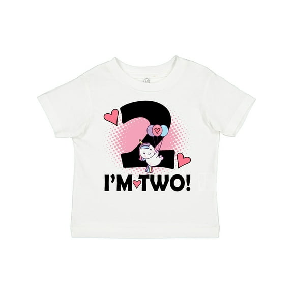 Inktastic 2nd Birthday 2 Year Old Girl Unicorn Girls Toddler T-Shirt