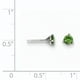 Boucles d'Oreilles en Or Blanc 14 Ct.50ct Diamant Vert – image 2 sur 2