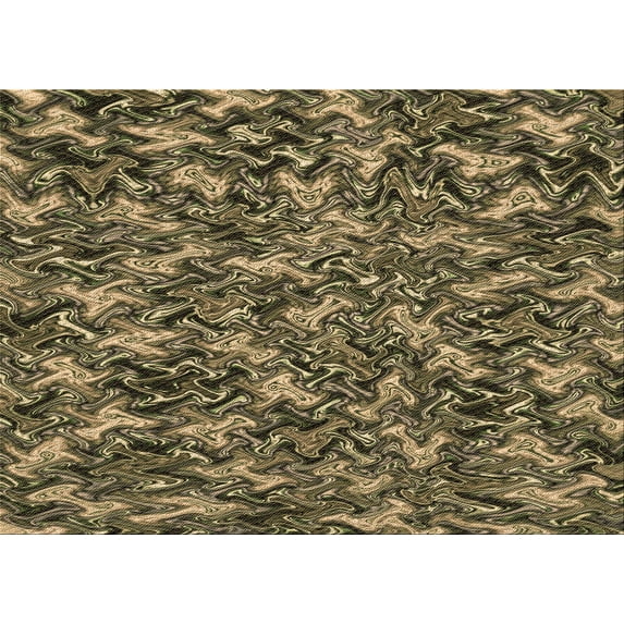 Ahgly Company Machine Washable Indoor Rectangle Transitional Chocolate Brown Area Rugs, 3' x 5'