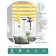 thumbnail image 2 of Yellow Striped Tie Up Curtains for Windows 54 Inch Length Balloon Curtains Kitchen Adjustable Balloon Window Shade Navy Blue Nautical Anchor Geometric Tie Up Valance Bathroom Curtain Window 42"x54", 2 of 6
