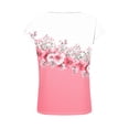 thumbnail image 5 of Business Casual Tops for Women Loose Fit Short Sleeve Work Shirts Creww Neck Button Dressy Blouses, 5 of 7