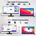 thumbnail image 3 of Portable Monitor Laptop Screen for Gaming Travel 15.6",FHD HDR IPS USB-C HDMI Second Display w/Stand,Plug and Play for PC Mac Phone Switch PS5 Xbox, 3 of 7