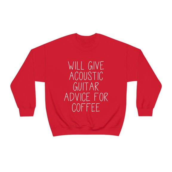 Acoustic Guitar Sweatshirt, Gifts, Sweater Shirt