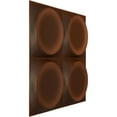 thumbnail image 2 of Ekena Millwork 11 7/8"W x 11 7/8"H Adonis EnduraWall Decorative 3D Wall Panel, Universal Aged Metallic Rust (12-Pack for 11.76 Sq. Ft.), 2 of 5