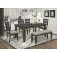 thumbnail image 2 of Plethoria Home Grey and Dark Grey Padded Seat Side Chair (Set of 2), 2 of 15