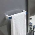 thumbnail image 2 of Under 10 Hooks Non Perforated Towel Bath Towel Storage Rack Hanging Wall Type Bathroom Hook Bathroom Towel Storage Rack, 2 of 3
