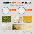 thumbnail image 3 of VEVOR Electric Vibrating Sieve Machine with 12+80 Mesh Automatic Sifter Shaker, 3 of 9