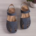 thumbnail image 5 of Women's Orthopedic Slope Heel Sandals 2025 Closed Toe Solid Color Fashion Breathable Casual Low Heel Slope Heel Shoes, 5 of 5