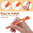thumbnail image 3 of 20-Pack Pen-Like Eraser Set, 10 Retractable Click Eraser Pen Sleeves + 10 Erasers, Mechanical Eraser, Eraser for, 3 of 5