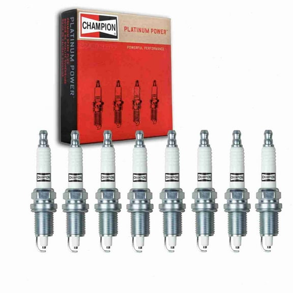 8 pc Champion 3034 Platinum Spark Plugs for 4308 FGR8LDPO RC12PEC5 Ignition Wire Secondary Fits select: 2006-2010 DODGE CHARGER, 2005-2006 CHRYSLER 300C