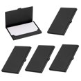 thumbnail image 1 of Business Card Holder, 5Pcs Aluminum Metal Card Case Card Holder, Black, 1 of 6