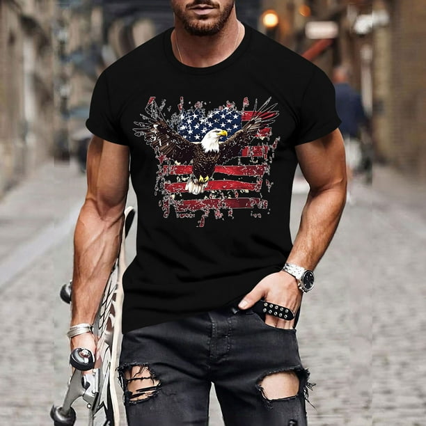 Tops para hombre, blusas y camisas de manga corta con cuello redondo para hombre, jersey informal de moda con estampado de cuello redondo para hombre, pantalones cortos deportivos para fitness, blusa
