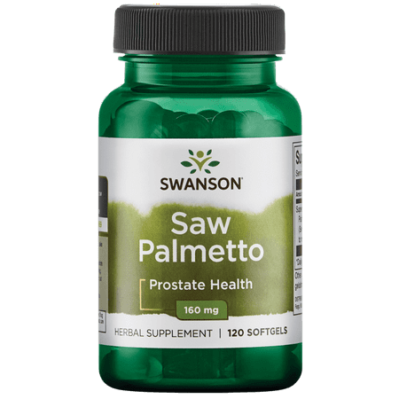 Swanson Saw Palmetto 160 mg 120 Sgels (Best Saw Palmetto Product)