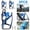 Black Blue, variant on WEST BIKING 3Pcs Bike Bottle Holder,Bike Bottle Cages,Bicycle Cup Holder,Cycling Water Bottle Holder Bracket for Bicycle Road Bikes,Mountain Bike,Baby Stroller and Motorcycle,Bicycle Accessories