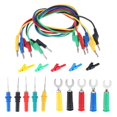 thumbnail image 1 of Prueba De Conector Banana 15 A 1000 V 100 Cm De Doble Extremo Con 5 Pinzas De Cocodrilo Y 5 Conectores En Forma De U Y 15 Sondas De Prueba Para Equipos Electrónicos Multímetros 5 Cables Guardurnaity TO002306-00, 1 of 7