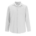 thumbnail image 3 of SHTXOZHI Men's Button Down Long Sleeve Shirts Casual Work Formal Shirt Tops with Pocket, 3 of 5