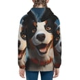 thumbnail image 6 of Sigee Playful Smile Cute Dog for Teenage Zip Up Hoodies Long Sleeve Sweatshirts-Small, 6 of 6