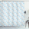 thumbnail image 1 of Ambesonne Grey Blue Shower Curtain, Cartoon Elephants, 69"Wx84"L, Blue Pale Blue and Grey, 1 of 3