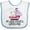 White and Blue, variant on Inktastic My Great Grandma Loves Me Grandson Boys Baby Bib