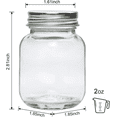 thumbnail image 2 of 2 Oz Mini Mason Jars, Small Glass Jars with Lids for Jam,Jelly,Honey,Spice and S, 2 of 12