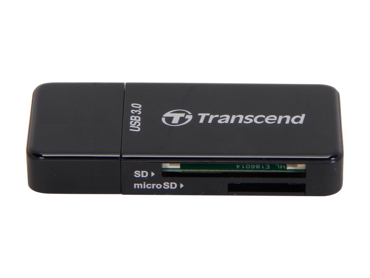 Transcend TS-RDF5K USB 3.0 Support SDHC (UHS-I), SDXC (UHS-I), microSD, microSDHC (UHS-I), and microSDXC (UHS-I) Flash Card Reader - image 2 of 6