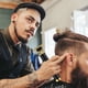 thumbnail image 5 of Cortadora de pelo profesional, cortadora de pelo con cuchilla en T para hombres, cortadora inalámbrica recargable, 5 of 5