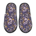 thumbnail image 2 of KLL Snake And Floral Slippers for Women Men House Slip on Indoor Outdoor Bedroom Furry Fleece Lined Ladies Comfy Anti-Skid Rubber Hard Sole-Large, 2 of 8