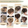 thumbnail image 2 of BLSCODE Messy Hair Bun Hair Scrunchies Extension Curly Wavy Messy Synthetic Chignon Ponytail Hair Extensions Thick Updo Hairpiece for Women Girls 1PCS Color 2/30#, 2 of 7