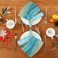 thumbnail image 3 of GZHJMY Seaside Beach Satin Napkins 20x20 in,Soft Washable Cloth Dinner Napkins Square Table Napkins Decor for Party Wedding Banquet and Dinner 4PCS Decorative Washcloths, 3 of 7