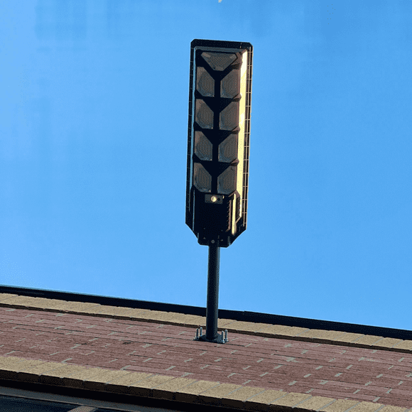 BigM 900W Commercial Grade Solar Street Lights for Outdoor Parking Lots, Parks, Streets, Farms, Playgerounds, Commercial Buildings, Factories