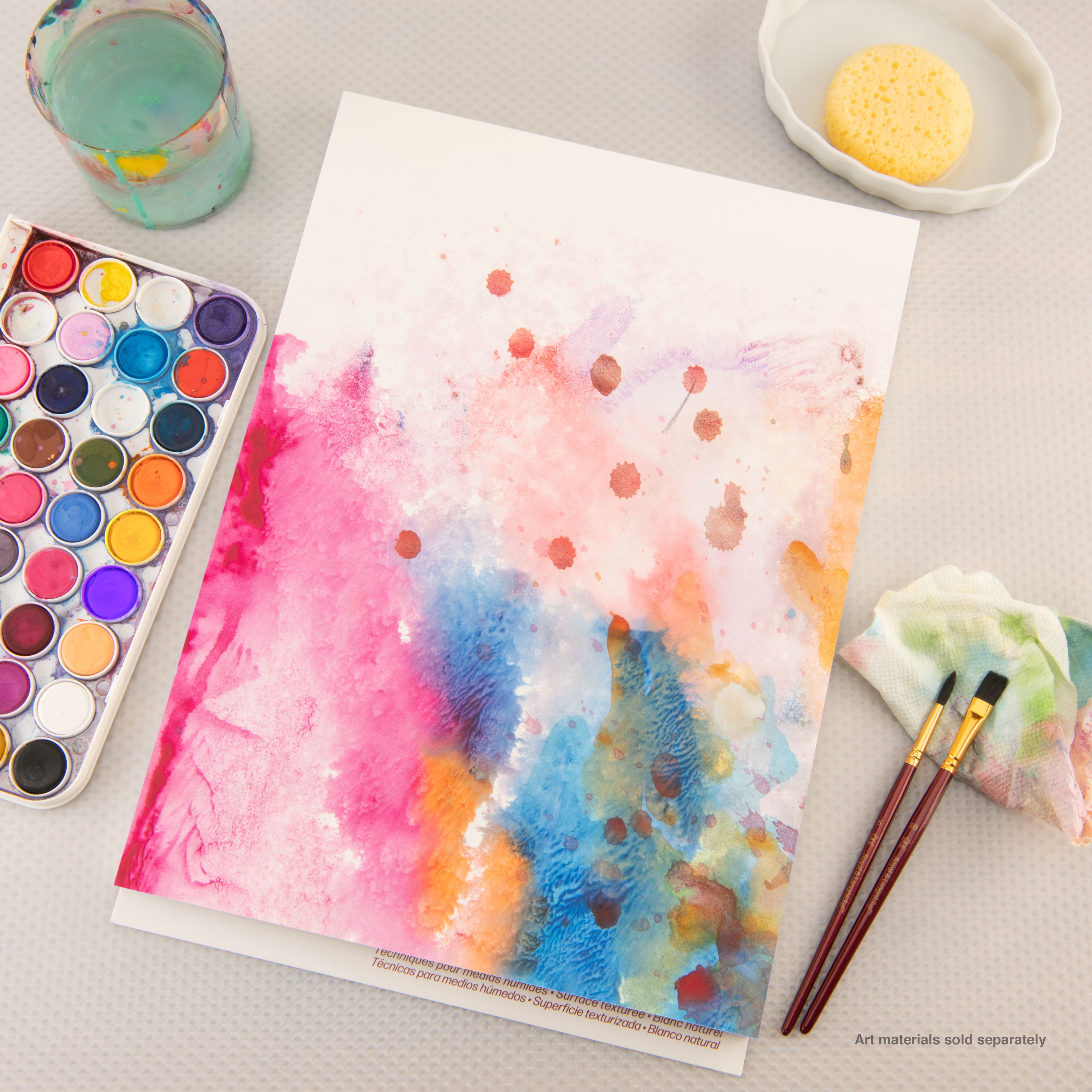 Bee Paper - Bee Inspired 11"x15" Watercolor Paper Pad, 30 Sheets, Top Tape, 140lb. 300GSM