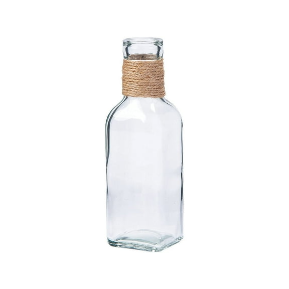 Rustic Glass Bud Vases - Home Decor - 6 Pieces