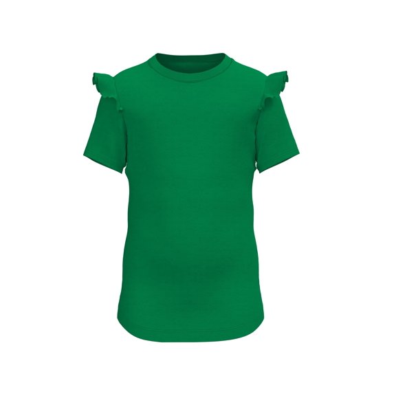 Plain Girls Ruffle T-shirt