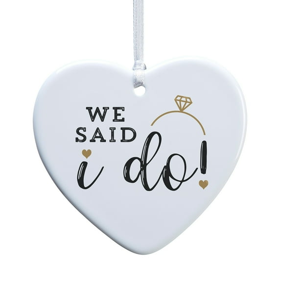 Personalization Mall We Said I Do Heart Wedding Ornament