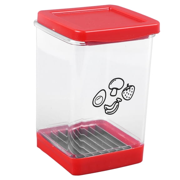 BOKYAN Compact Fruit & Veggie Slice Cup – Stainless Steel Blades, Push‑Plate Design, Easy‑Use Dicer for Apples, Strawberries & More