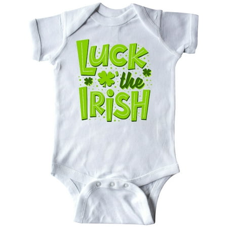 

Inktastic St. Patrick s Day Luck O the Irish Shamrock Replacing O Gift Baby Boy or Baby Girl Bodysuit