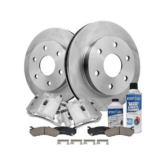 Front Brake Pad Rotor and Caliper Set - Compatible with 1999 - 2006 Chevy Silverado 1500 2000 2001 2002 2003 2004 2005