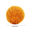 thumbnail image 3 of LBJTAKDP Flower Grass Ball, Artificial Grass Ball Flower Garland, Round Faux Grass Balls Hanging Garden Topiary Balls Ceiling Decoration Christmas, Orange, 3 of 5