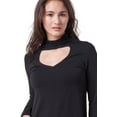 thumbnail image 3 of Modal Long Sleeve  Choker Top, 3 of 3