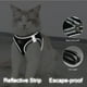 thumbnail image 4 of Arnés con correa para gatos Seguro Transpirable Ajustable con tira reflectante, 4 of 6