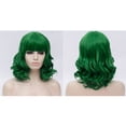 thumbnail image 6 of Unique Bargains Wigs for Women 16" Green Curly Wig with Wig Cap Natural Full Medium Wavy, 6 of 6